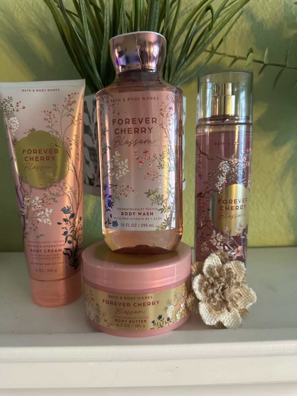 Bath & Body Works Forever Cherry Blossom Set - Pink